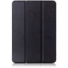 Чехол-обложка MyPads для Lenovo Tab 4 10 TB-X304L/F тонкий умный кожаный на пластиковой основе с трансформацией в подставку черный