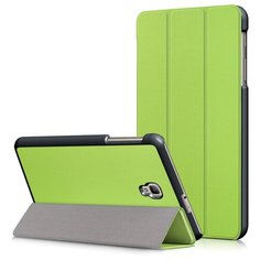Чехол-обложка MyPads для Samsung Galaxy Tab A 8.0 (2017) SM-T380 / T380 / T385c тонкий умный кожаный на пластиковой основе с трансформацией в подставку зеленый