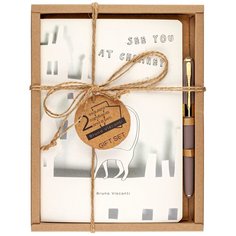 Набор подарочный "КОТ В ГОРОДЕ" (две тетради BV и ручка) Bruno Visconti