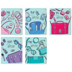 Тетради 48 листов "LIFE STYLE" 5 ВИДОВ. Набор 5 шт. Цена за 5 штук. Bruno Visconti