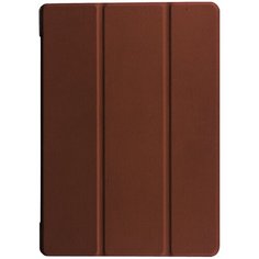 Чехол-обложка MyPads для Acer Iconia Tab A3-A20 тонкий умный кожаный на пластиковой основе с трансформацией в подставку коричневый