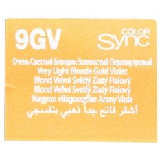 Matrix Color Sync краска для волос без аммиака, 9GV очень светлый блондин золотистый, 90 мл