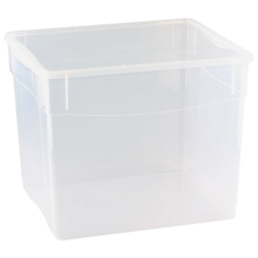 Econova Ящик универсальный Кристалл 34 л, 40х33.5х31.5 см прозрачный