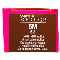 Matrix Socolor Beauty стойкая крем-краска для волос, 5M светлый шатен мокка, 90 мл