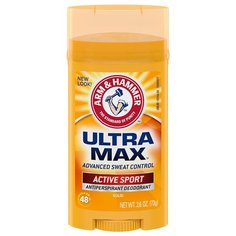 Дезодорант-антиперспирант стик Ultramax Active Sport, 73 г Arm&Hammer