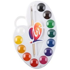 Луч Краски акварельные Палитра 12 цветов с кистью (29С 1761-08) 2 шт.