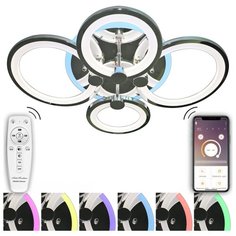 Светодиодная люстра LED 100W INNOVATION STYLE 83024 с RGB Natali Kovaltseva. Управление со смартфона, планшета и пульта. Много настроек свечения