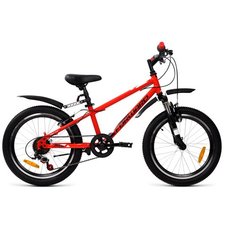 Подростковый горный (MTB) велосипед FORWARD Unit 20 2.2 (2021) красный/черный 10.5" (требует финальной сборки)