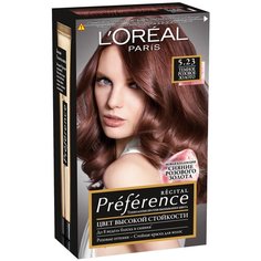 LOreal Paris Preference Recital стойкая краска для волос, 5.23, Темное Розовое Золото