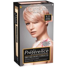 LOreal Paris Preference Recital стойкая краска для волос, 9.23 розовая платина