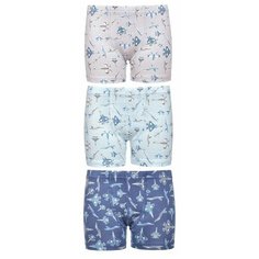 Трусы BAYKAR 3 шт., размер 134/140, голубой/бежевый/синий