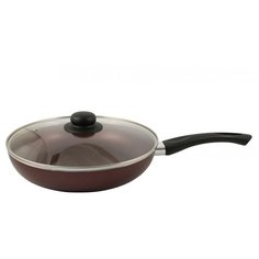Сковорода NaturePan Rubin RP26/кр, 26 см, с крышкой, бордовый