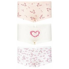 Трусики BAYKAR 3 шт., размер 122/128, белый/молочный/персиковый