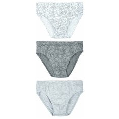 Трусы BAYKAR 3 шт., размер 146/152, белый/светло-серый/серый