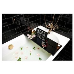 Деревянный столик-полка для ванны, "ANTHRACITE" , 70 см Bathy