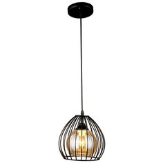 Люстра подвесная 1*60Вт E27 MD.3959-1-P BK Imex