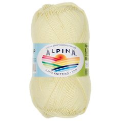 Пряжа Alpina "LOLLIPOP" 100% хлопок №14 желтый - 10 мотков по 50 г