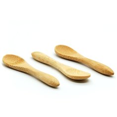 Ложка VIATTO BS-90, одноразовая, деревянная, бамбук, 9 см, 3 шт.