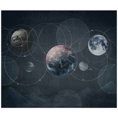 Фотообои 3D "Стильная галактика" 300х250 (ШхВ)