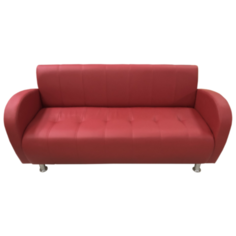 Диван, Мягкий офис, Альфа четырехместный Экокожа Pegaso, красный