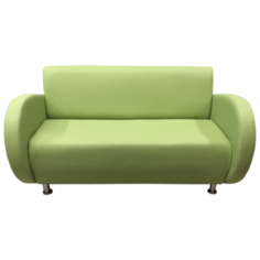 Диван, Мягкий офис, Классик двухместный Экокожа Pegaso, салатовый