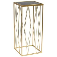 Подставка интерьерная с черным мрамором 30х30х67см ГЛАСАР