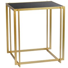 Столик журнальный с черным мрамором 41х37х50 см ГЛАСАР