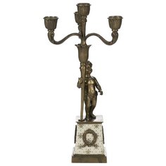 Подсвечник, под старину 17x15x35см ГЛАСАР