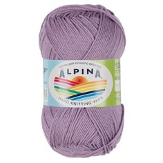 Пряжа Alpina "LOLLIPOP" 100% хлопок №12 сиреневый - 10 мотков по 50 г