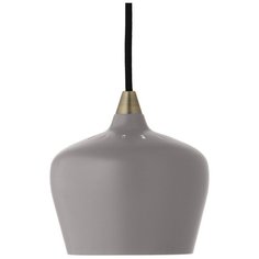 Лампа подвесная cohen small, серая матовая, черный шнур Frandsen