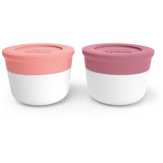 Соусницы с крышкой mb temple малые 2 шт. pink flamingo + blush Monbento