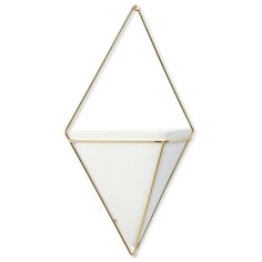 Декор для стен trigg большой белый-латунь Umbra