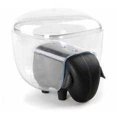 Держатель для ватных дисков sheep чёрный-прозрачный Qualy