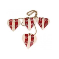 Гирлянда подвесная christmas hearts, 4 шт. Enjoy Me