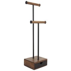 Органайзер для украшений pillar высокий чёрный-орех Umbra