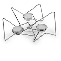 Набор из 3-х подсвечников tri-angular loop хром Black Blum