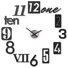 Часы настенные numbra черные