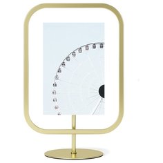 Фоторамка infinity sqround 10х15 матовая латунь Umbra