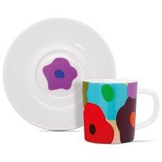 Чашка для эспрессо с блюдцем remember, fiori, 75 мл