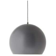 Лампа подвесная ball, d40 см, серая матовая, серый шнур Frandsen