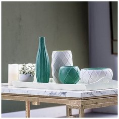 Ваза 15x15x38см, керамика ГЛАСАР