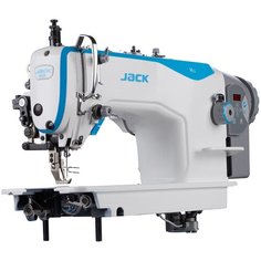 Одноигольная прямострочная промышленная швейная машина Jack H2-CZ с верхним и нижним транспортером (перетоп) со столом