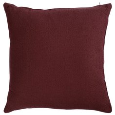 Подушка декоративная из хлопка фактурного плетения бордового цвета из коллекции essential, 45х45 см Tkano