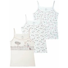 Майка BAYKAR 3 шт., размер 146/152, белый/молочный