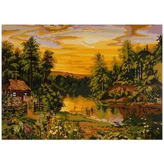 Наборы - кристальная (алмазная) мозаика "ФРЕЯ" ALVR-39 056 Кристальная мозаика (алмазная вышивка) "Теплый вечер" 38 х 54 см