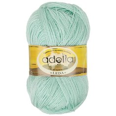 Пряжа Adelia "LEDA" 99% акрил, 1% люрекс №203 мятный - 5 мотков по 100 г