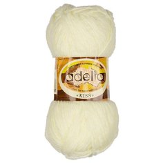 Пряжа Adelia "KISS" 100% полиэстер №04 бл.желтый - 10 мотков по 50 г