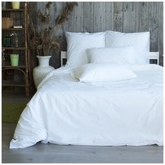 Постельное белье Вселенная текстиля, Поплин, Хлопок, цвет Подснежник, 2-х сп с 2-мя нав. 70х70 см