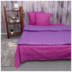 Постельное белье из перкаля, Вселенная текстиля, Эко Фиолетовый закат 2-х сп нав. 50/70