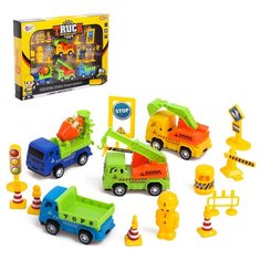 Набор игровой "Строительная площадка", машины с инерцией 4803714 Сима ленд